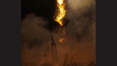 Fire Soyuz launch pad