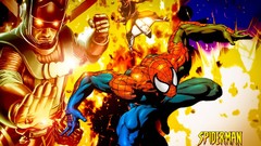 Fire Spider-Man comics marvel comics Galactus Green Goblin