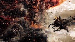 Fire Volcanoes pegasus wrath of the titans artwork titans