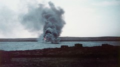 Fire War death ships Boats fight military Navy fleet British 