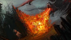 Fire wings Dragons gollum flying fan art the lord of the rings 