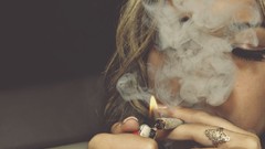 Fire woman smoke lighter marijuana jewellery