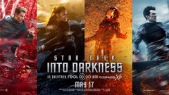 Fire zachary quinto chris pine zoe saldana spock James T. Kirk 