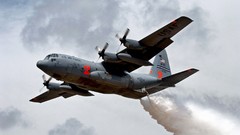 Firefighter C-130 Hercules Water Bomber Aerial Tanker