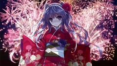 Fireworks anime girls scans Kuroya Shinobu