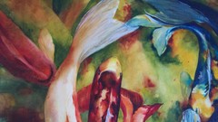 Fish koi watercolor
