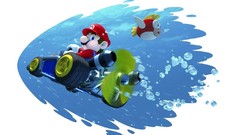Fish Mario nintendo white background underwater video games 