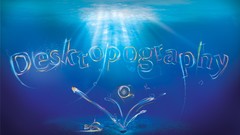 Fish Typography sunlight Desktopography