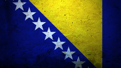 Flags bosnia and herzegovina