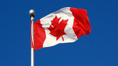 Flags Canadian flag blue