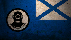 Flags Navy Rescue underwater