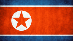 Flags north korea