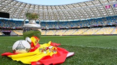 Flags Spain euro 2012 Football Pitch