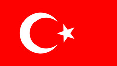 Flags Turkey Simple Background