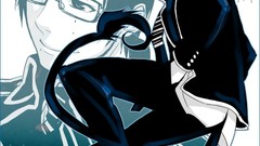 Flames blue glasses Japanese