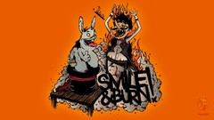 Flames Bunnies illustrations burning man artcore