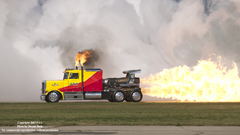 Flames fire trucks vehicles