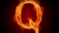 Flames fire Typography alphabet