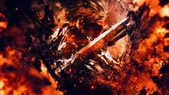 Flames Raiden metal gear rising revengeance mgr