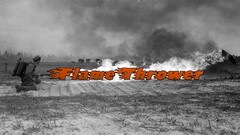 flamethrower War Typography soldier