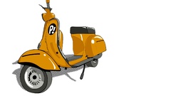 FLCL Fooly Cooly Vespa