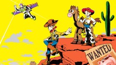 Flight yellow cactus canyon cliffs Toy Story rocks pixar pigs 