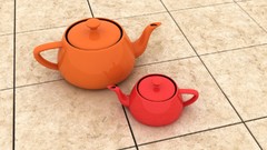 Floor animation teapots 3d
