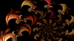 Flower wisps abstract