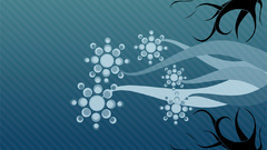 Flowers abstract vector artistic