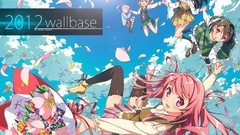 Flowers anime girls Photo manipulation illustrations original 