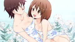 Flowers Anime glasses anime girls brown eyes brunettes k - on 
