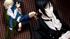 Flowers Anime suit blondes brunettes tights kuroshitsuji 