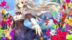 Flowers Anime white hair