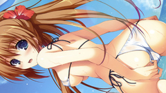 Flowers ass pussy wet anime girls blue eyes brunettes panties 