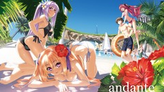Flowers Beaches anime girls shinkyoku soukai polyphonica 