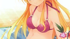 Flowers blondes green eyes noble works kobuichi kanemoto akari 