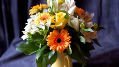 Flowers bouquet vase