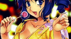 Flowers braid kimono blue hair Freezing (manhwa) Rana Linchen 