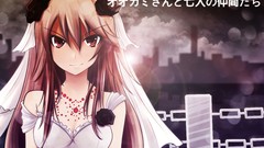 Flowers brown eyes brunettes ookami ryouko hair ornaments 