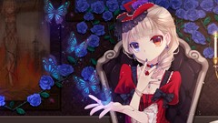 Flowers Butterflies roses Candles paintings blondes lolita 