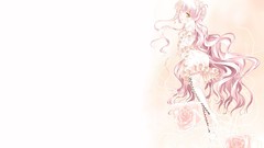 Flowers dress pink hair long hair anime girls rozen maiden 