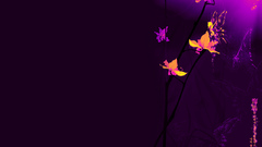 Flowers fantasy purple Art