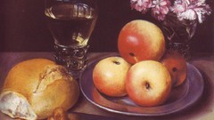 Flowers food paintings still life artwork apple inc classic art 