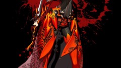 Flowers Games weapons blood Swords veil anime girls hyung tae 