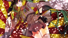 Flowers Hearts hats gloves stripes smiling long hair glowing 