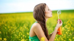 Flowers leaves freedom nature Trees summer sky happiness woman 