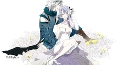 Flowers love game dress wedding blondes bandages bare shoulders 