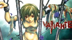 Flowers Manga chains anime girls brown eyes short hair bondage 