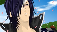 Flowers Men Anime sakura Manga flower petals cherry blossoms 