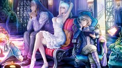 Flowers Men Books Anime dress coach statues Manga sitting suit 